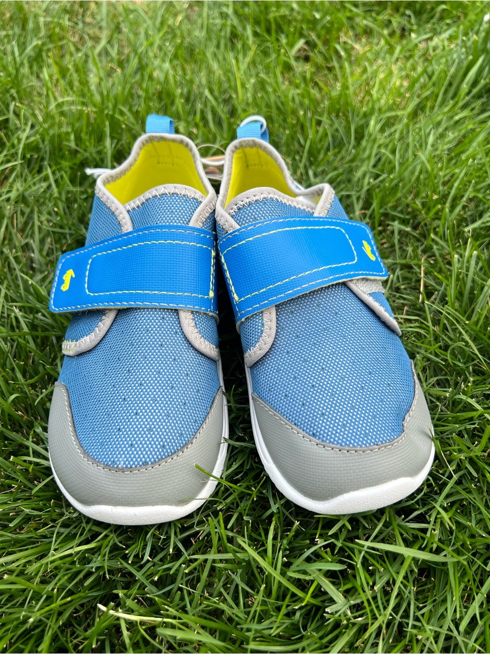 See Kai Run Blue and Gray Velcro Kids Sneakers